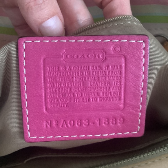 Coach Soho Striped Satchel - Picture 5 of 11